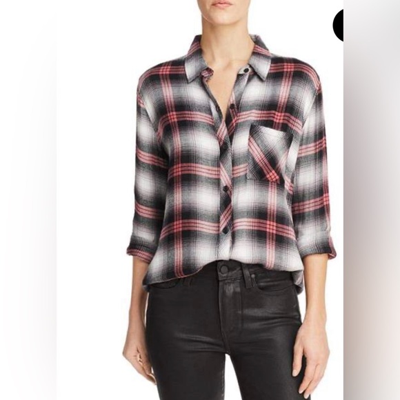 RAILS Hunter Plaid Shirt Black Taffy - Picture 2 of 8